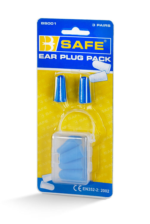 B-SAFE EAR PLUGS 3 PAIR/PACK - BS001